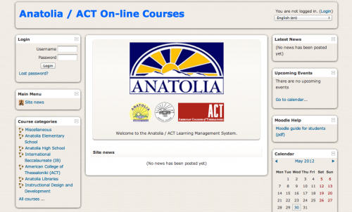 Moodle - Anatolia College / ACT